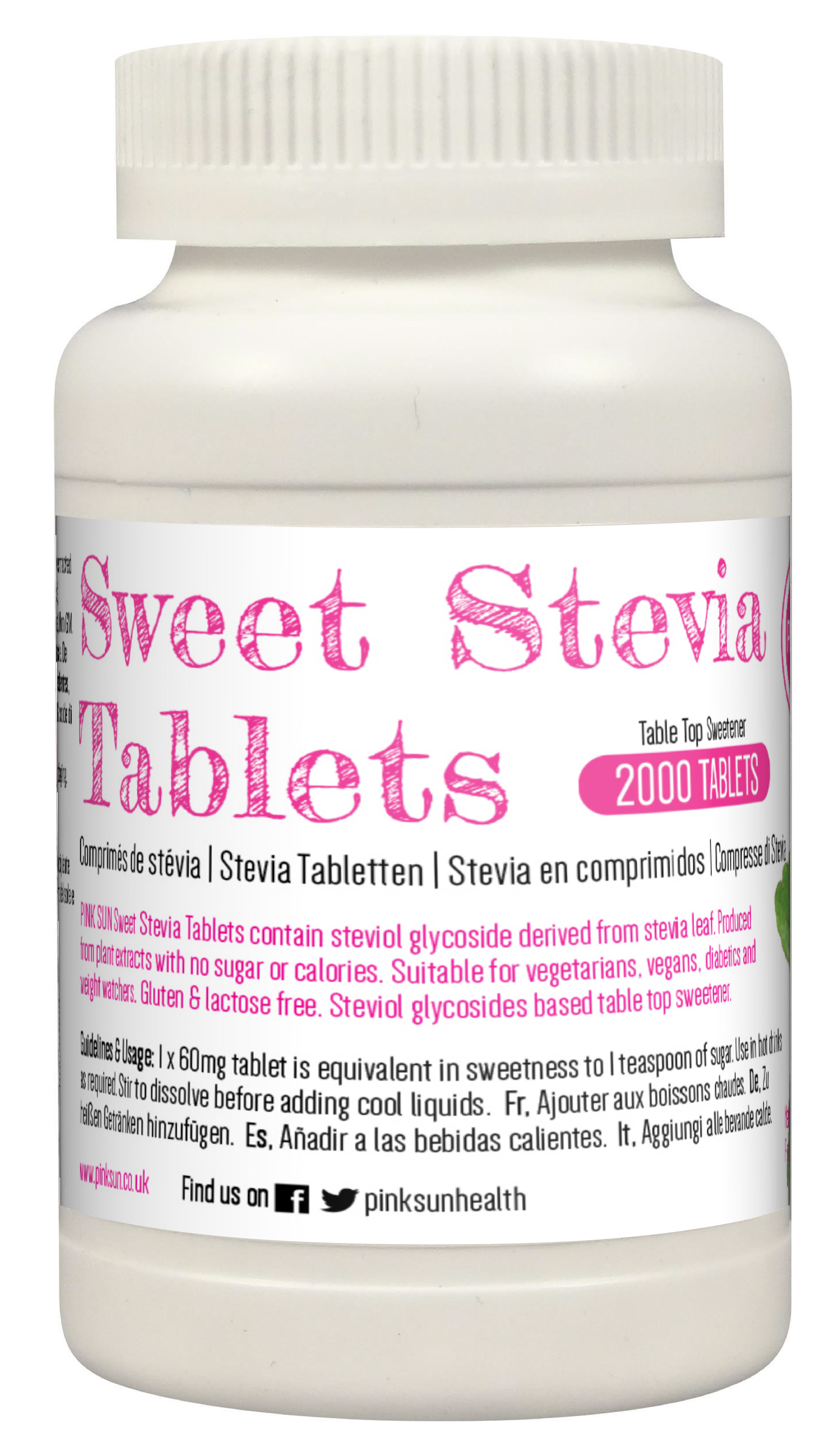Tabletas Del Stevia 2000 Pestañas Edulcorante Natural Tabletas Del Stevia 2000 Pestañas Edulcorante Natural