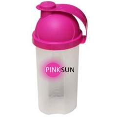 Shaker Mixer Bottle 500ml - Pink lid