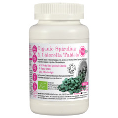 Combined Spirulina & Chlorella Organic Tablets - 500mg