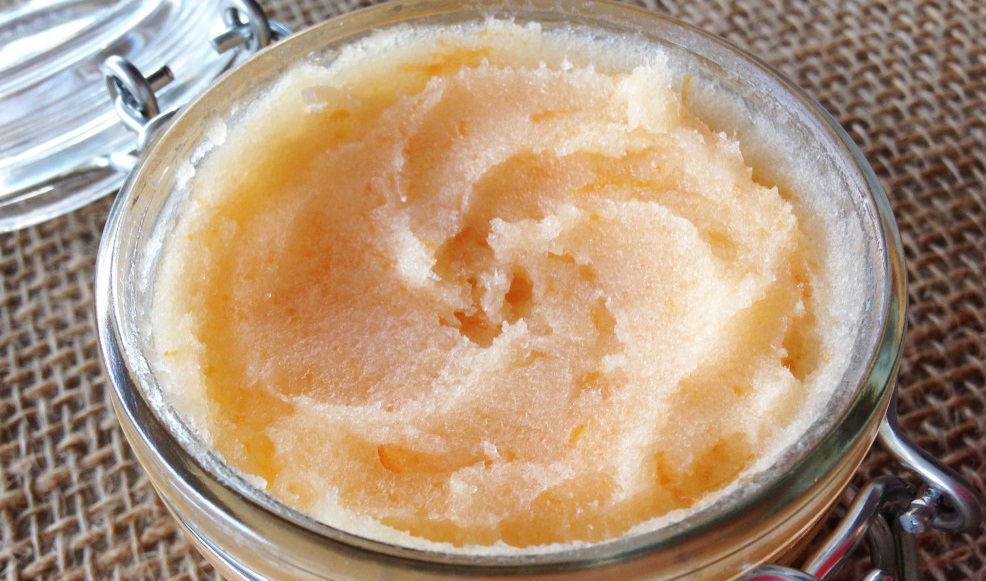 Coconut oil body scrub