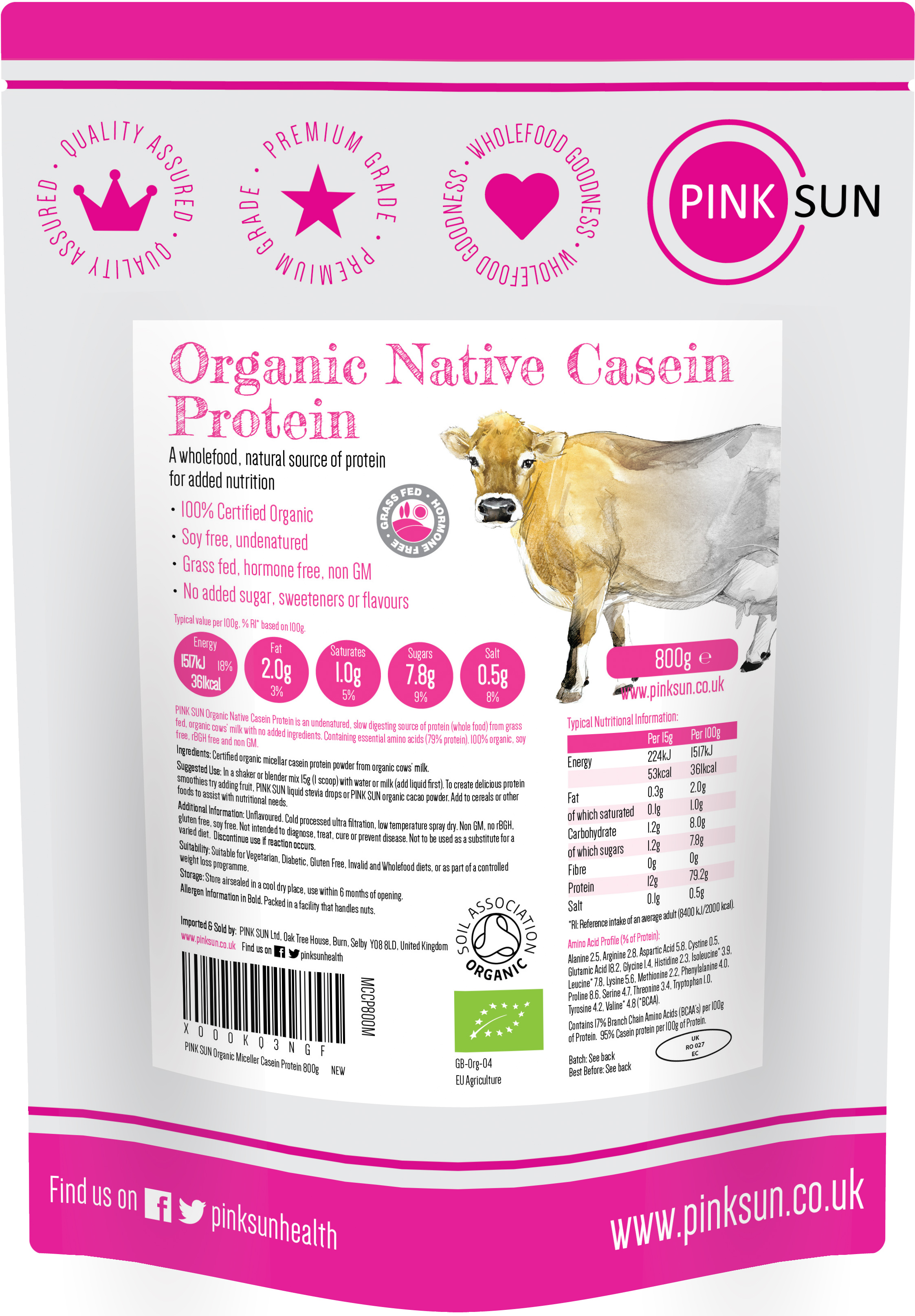 Organic Native Casein Protein Micellar